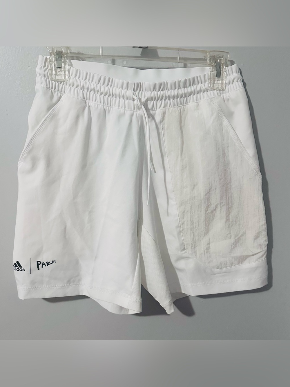 Adidas White Men's Performance Training Shorts